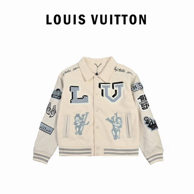 Louis Vuitton 路易威登 21Fw 字母logo棒球服外套 对不起让你们久等了 拿到正品就开始张罗这件衣服所有的事情 单单面料来讲我就定做了一个多月