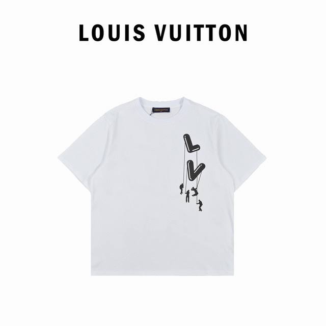 Louis Vuitton 路易威登 21Ss 黑白logo伞兵短袖 专柜 0元购入 也是当季主线元素 原身布切捆条做罗纹 原版定染颜色 前幅丝网台板手工印花