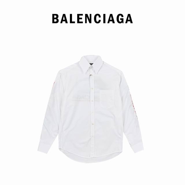 Balenciaga巴黎世家经典舒适长袖翻领衬衣 四张得这款bb家的24Ss春夏新款棉质长袖翻领 衬衣 真的是我近期的心头好