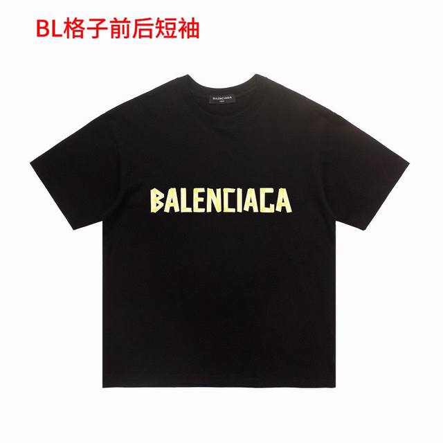 Balenciaga 巴黎世家 23年新款数码胶带两面字母logo印花短袖t恤 采用200G纯棉面料 不得不说这个不干胶设计真的好爱 穿上顺便变潮了 颜色 黑色