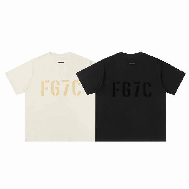 Essentials 第七季fg7C植绒字母纯棉短袖t恤 颜色 黑色 水泥灰 尺码 S-Xl