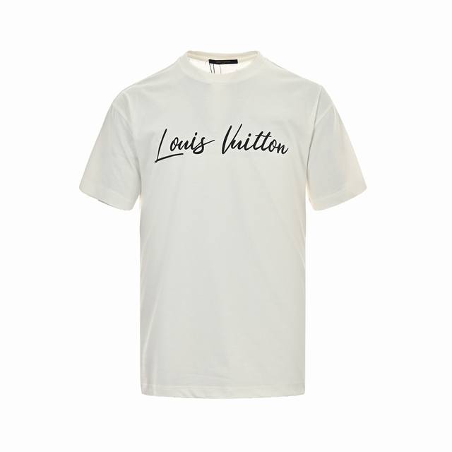 Louis Vuitton 路易威登 24Ss 热气球字母短袖 对色定染面料，字母采用发泡立体工艺，超精细平网印花工艺，对位定点印花，采用细致纱网材质做网板，定