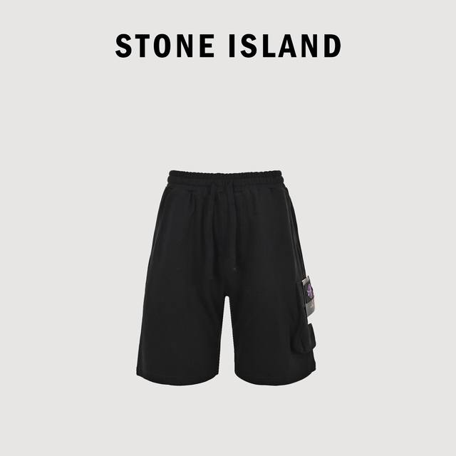 Stone Island 石头岛 2024最新款工装裤休闲短裤 独家定织定染高克重360克面料质感柔软舒适！亲肤感极佳，吸汗透气！侧边翻盖大口袋设计！！标志性罗