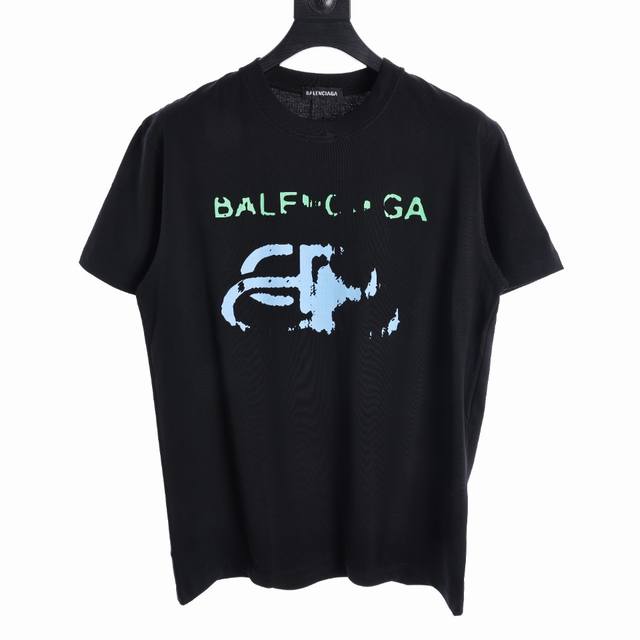 Balenciaga巴黎世家blcg 24Ss破损字母logo短袖t恤 Size：S-Xl
