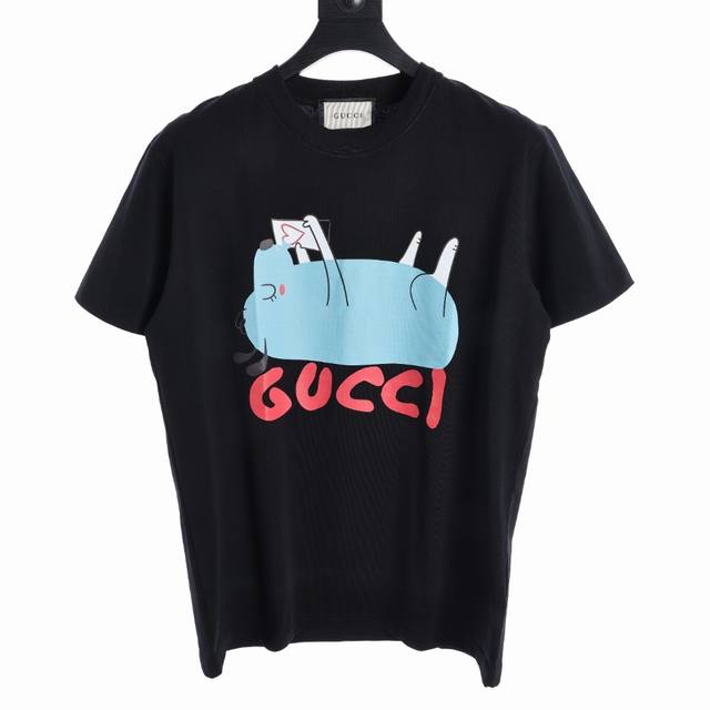 Gucci古驰 24Ss新款卡通小熊图案印花短袖t恤 尺码 S-Xl