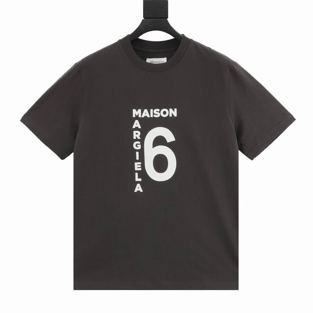 Martin Mariela 马吉拉mm6 数字6号字母印花短袖t恤 梅森 马丁 马吉拉 Maison Martin Margiela ，比利时著名设计师，曾担