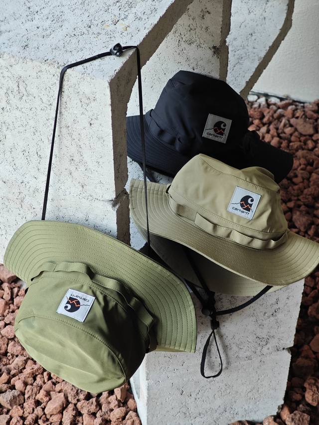 纯原品质carhartt卡哈特渔夫帽，帽围56-62Cm，男女同款，颜色：黑色-卡其色-军绿色