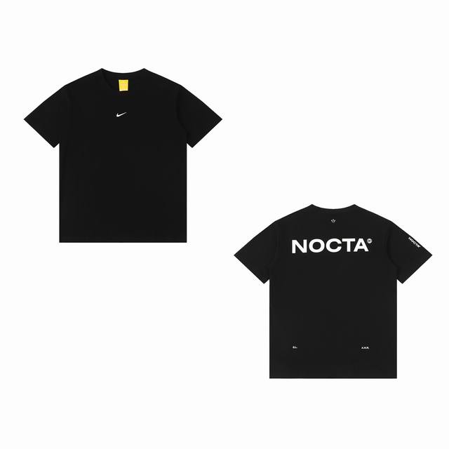 新款上新！供 Nike X Nocta联名款ss24纯棉字母印花短袖t恤 面料：240G双纱面料，不变型不起球 辅料；全套辅料定制；1:1版本 颜色：黑色 尺码
