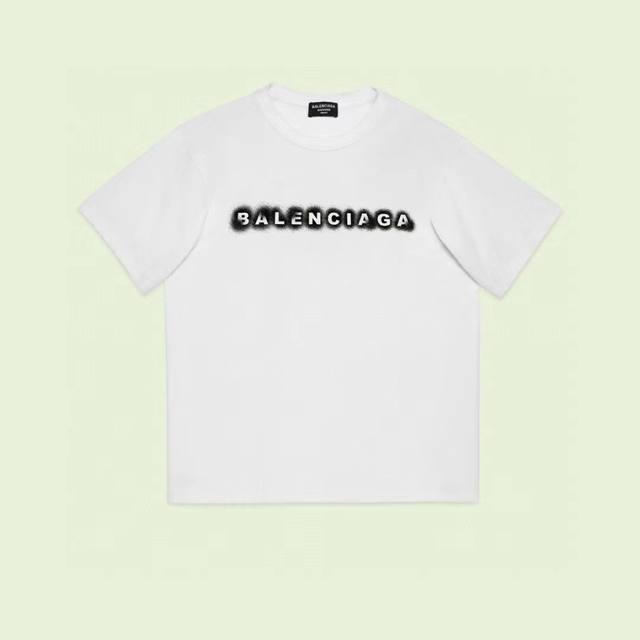 顶级版本 官网品质 Balenciaga 巴黎世家 巴黎法国坐标款 印花短袖t恤 购入原版开模打造，全套定制辅料，细节决定成败。 颜色：黑白色 尺码：Xs S
