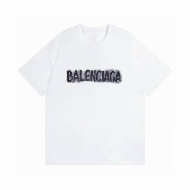 Balenciaga巴黎短袖 重磅260G定制32支原版双纱面料，采用定制定染高克重原版面料 -1：1原版开模，Zp开发，完美还原原版，大厂制作，非市面小厂出品