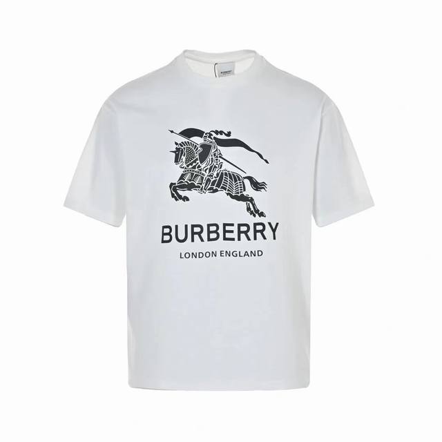 Burberry 巴宝莉24战马短袖t恤 男女同款 顶级版本 印花工艺，超多明星博主的日常穿搭， 购入原版开模打造，全套定制辅料，走线工整，做工精细，细节决定成