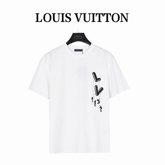 Louis Vuitton路易威登 经典款印花 短袖 甄选长绒棉纱，260G精纺高支重磅定织定染面料， 裁前高温洗水定型，成品再洗柔，穿着感受亲肤棉柔，垂感自然