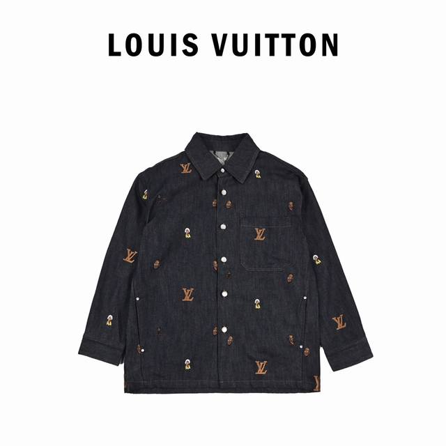 Louis Vuitton路易威登24Ss早春新款夹克式衬衫 24Ss早春新款夹克式衬衫出自2024春夏时装秀，以水洗丹宁布裁出工装廓形。微型henry Tay