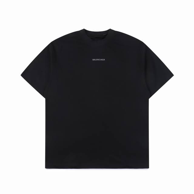 Balenciaga巴黎世家blcg 24Ss后背反光字母logo短袖t恤 Size:1 2 3 4 Xs-L