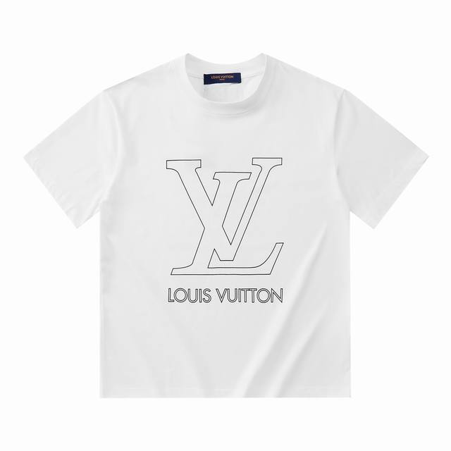 Louis Vuitton路易威登 24Ss 印花短袖 甄选长绒棉纱，260G精纺高支重磅定织定染面料， 裁前高温洗水定型，成品再洗柔，穿着感受亲肤棉柔，垂感自
