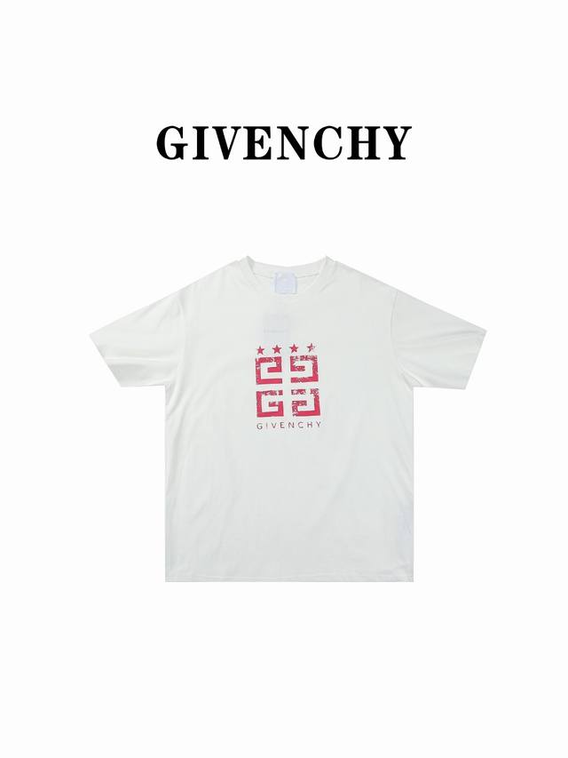 Givenchy 纪梵希gvc2024Ss五星做旧印花短袖t恤 精选优质260G纯棉面料，触感软糯亲肤细腻，实物到手绝对超乎你的想象，贴身无比舒适透气，即便是汗