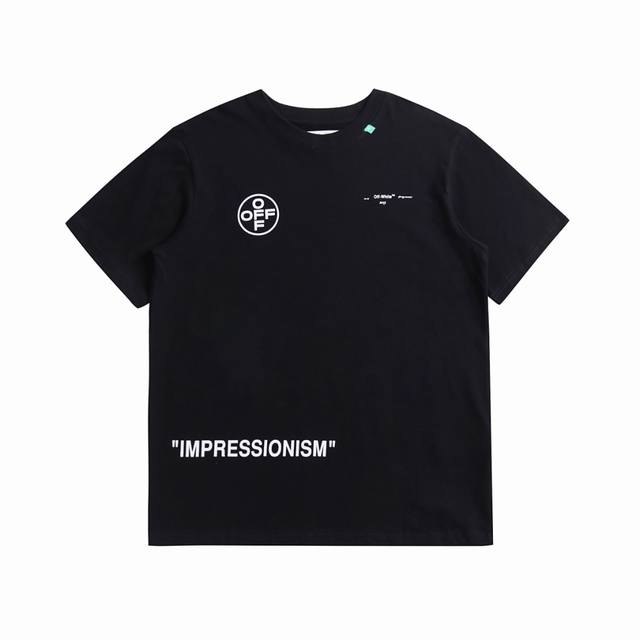 高版本off-White 19Ss口红色箭头印花短袖，男女同款。面料采用定制230克32织纯棉双纱面料，坯布两次水洗预缩定型，经典os版型，微廓形。进口材料透气