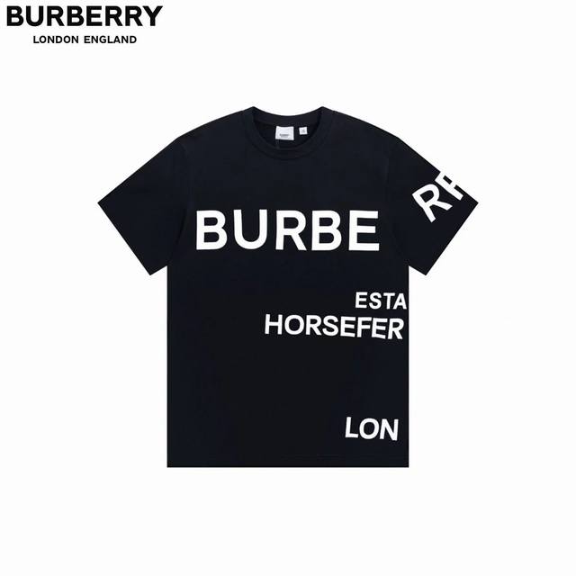 巴宝莉 Burberry伦敦限定单排字母圆领短袖t恤 简约风整体图案简洁大方而又不失格调手感舒适顺滑 宽大的oversize字母t恤给人最深印象能真正展现出属于