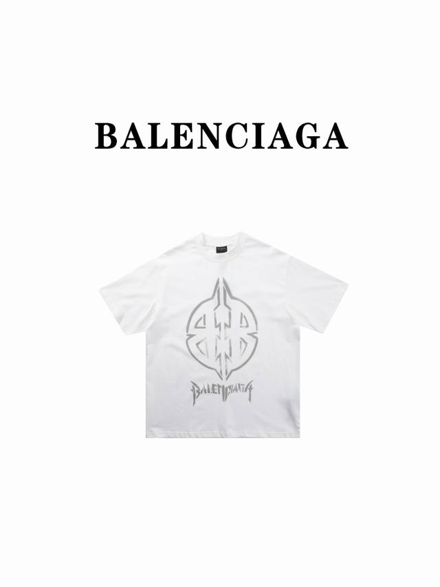 Balenciaga 巴黎世家blcg 24Ss Bb图腾短袖t恤 Size:1-3