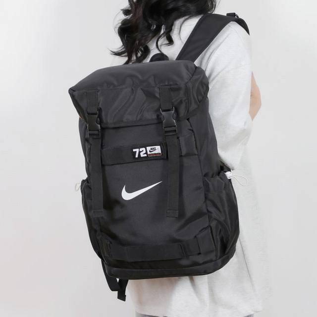Nike耐克 男女同款大容量休闲双肩包时尚潮流运动休闲旅行背包校园高中大学生书包电脑包 尺寸:50×30×17