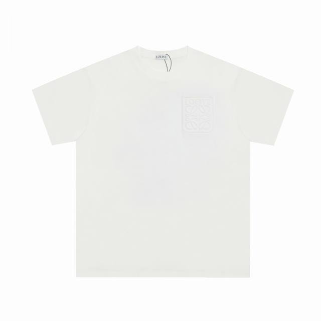 顶级代工品质 Loewe 罗意威24Ss 经典刺绣t恤短袖 不需要所谓烂大街的华丽文案 主打品质 面料经过2次高温缩水固色 不变形不缩水不起球 -正确os版型