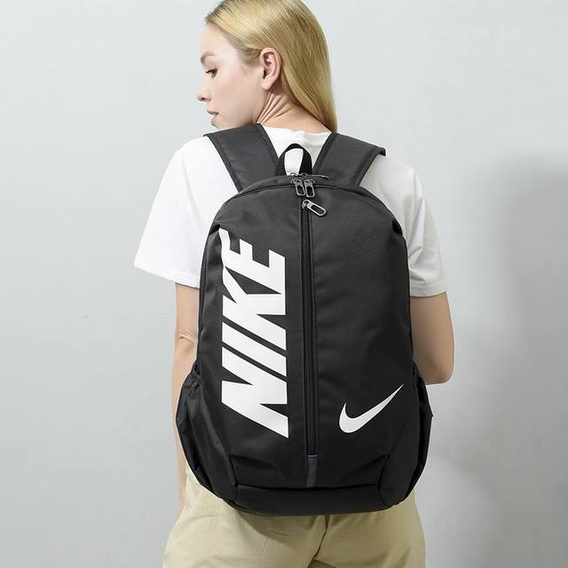 Nike耐克 男女大容量运动背包电脑包时尚潮流百搭休闲双肩包校园高中大学生书包 尺寸:49×30×14 - 点击图像关闭