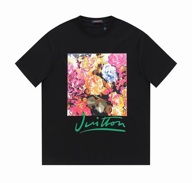 顶级版本 Louis Vuitton 路易 威登 Lv 2023春夏新款花卉短袖t恤 Lv Flower Tastry Int T-Shirt 图案的个性风采，