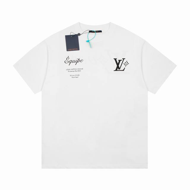 顶级版本 Louis Vuitton 路易 威登 Lv 2024春夏新款员工服字母短袖t恤 Lv Flower Tastry Int T-Shirt 图案的个性
