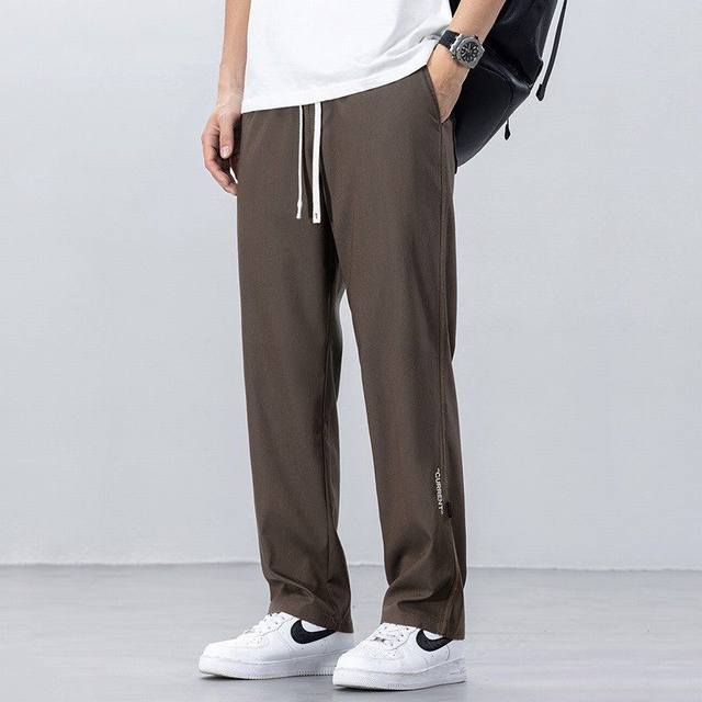 特价 Fog夏季薄款宽松直筒休闲长裤 颜色:咖啡色 深灰色 黑色 尺码:S~3Xl