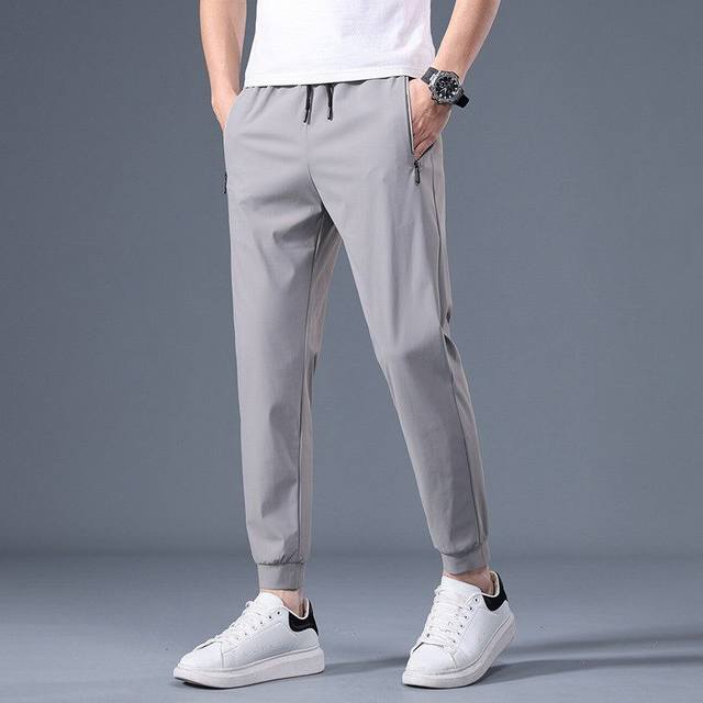 特价 Fog夏季薄款速干冰丝休闲长裤 颜色:浅灰色 黑色 尺码:M~4Xl