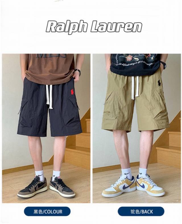 高版本 Ralph Lauren 拉夫劳伦24Ss新品美式工装短裤 Polo Ralph Lauren2024限定出售工装短裤 浓浓美式味 上身一眼爱 完美3D