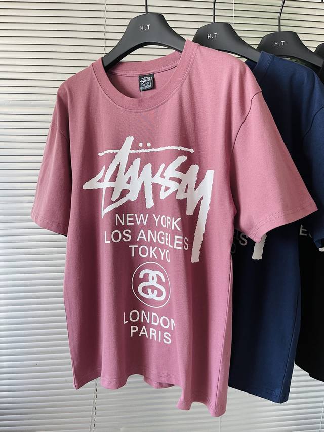 24官网最新款世界巡游系列t恤 Stussy Logo 斯图西印花图案圆领套头短袖 Ss24 世界巡游系列 常规t恤 ♀男女同款 Stussy 热销榜第1名。得