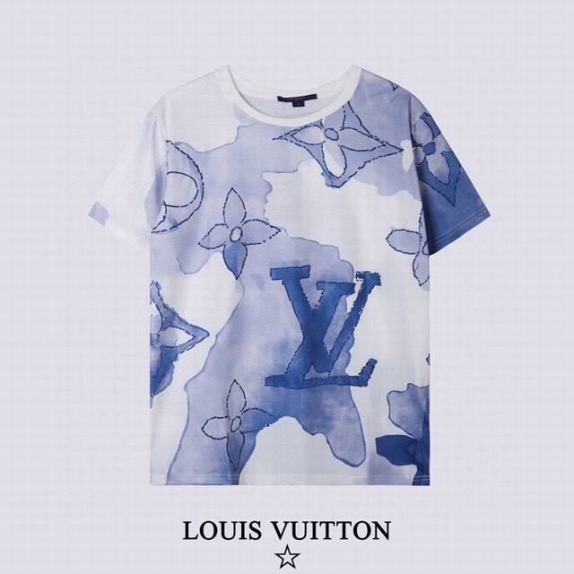 Louis Vuitton 路易威登扎染满印短袖， Ins超火渐变扎染，颜色美炸了，跟夏天很配，日本进口数码原浆配合德国进口扎染工艺，那可谓是惊艳！熟悉扎染的应 - 点击图像关闭