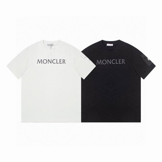 顶级版本 Moncler 蒙口2024Ss新款圆领短袖t恤 春夏新品 时尚百搭 顶级制作工艺进口2 克双纱面料，采用进口高端订制面料，进口丝线手感一流！专柜在售