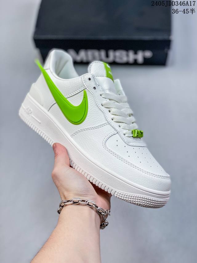 Id:Xnm Ambush X Air Force 1 Low Sp 埋伏系列 空军联名合作款“皮革黑白大钩” 官方货号：Dv3464-001Size：35.5