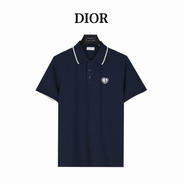 Dior 迪奥 Cd爱心小标刺绣短袖polo衫 客供精仿棉打造珠地材质面料,夏季新款t恤翻领短袖polo衫， 专柜定制面料 透气舒适度高，细节无可挑剔， 胸口刺 - 点击图像关闭