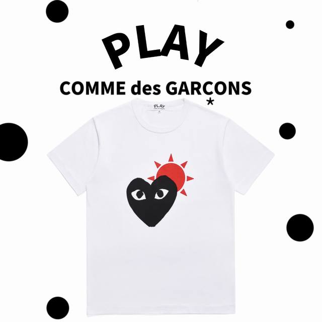 Comme Des Garcons川久保玲play爱心男女情侣款短袖t恤smlxl #款号c063 - 点击图像关闭