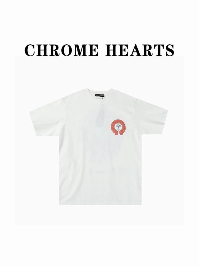 Chorme Hearts克罗心ch 梵文十字架圆短袖t恤 克罗心在全世界范围内受到很多明星的喜欢和爱戴。采用高科技混纺面料，全部为日本客商定制，市面上绝对少见