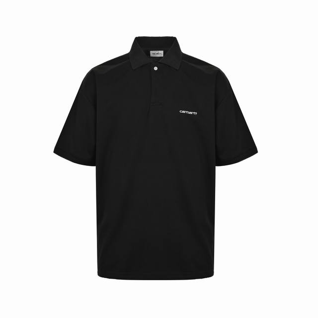 Carhartt 卡哈特 24Ss 胸口刺绣polo短袖 采用280克 珠地空气层 比普通针织布更透气、干爽及更耐洗。经典无需多言，看似简单的polo衫其实是最 - 点击图像关闭