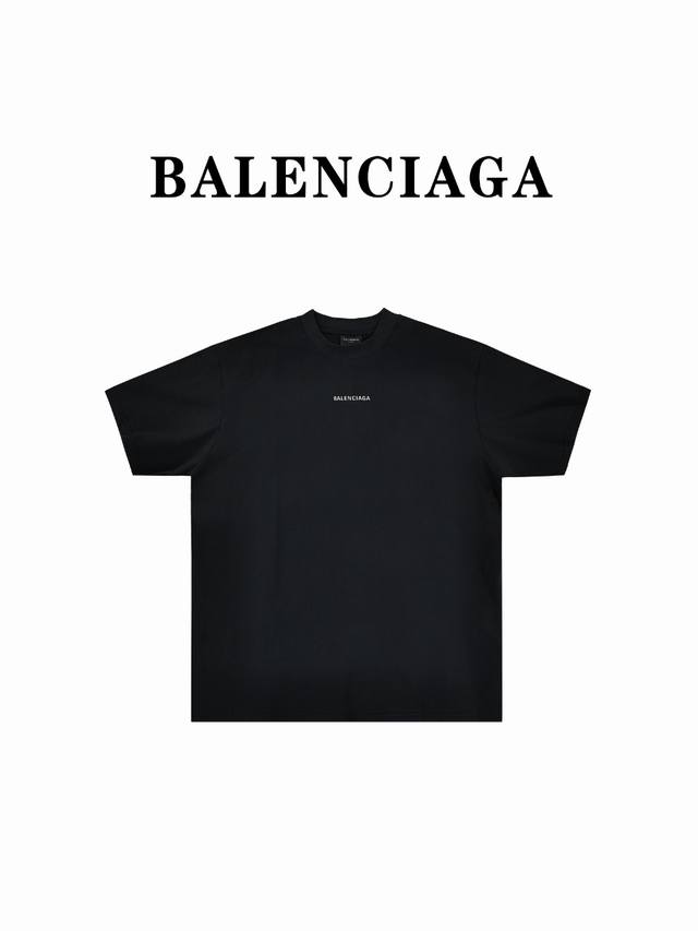 Balenciaga巴黎世家blcg 24Ss后背反光字母logo短袖t恤 Size:1 2 3 4 Xs-L
