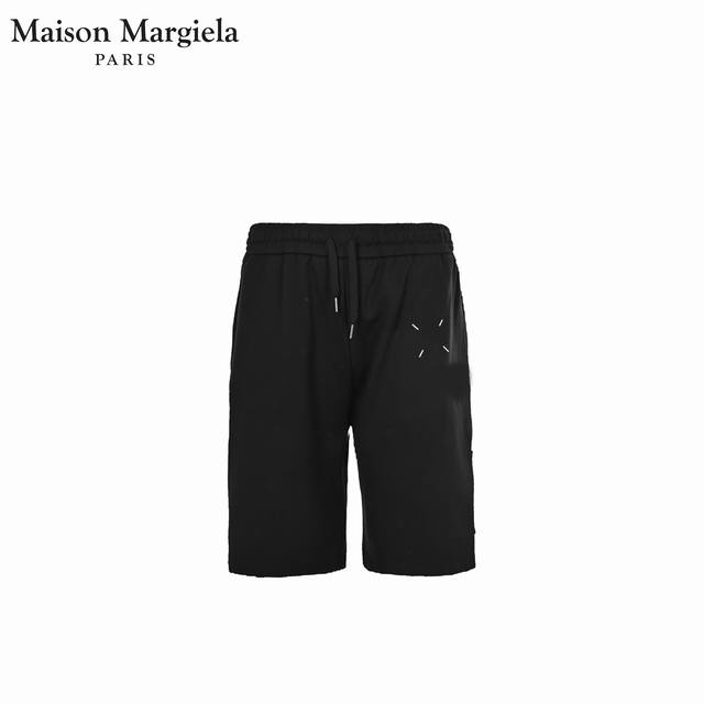 Maison Margiela Mm6马吉拉四角立体绣花休闲短裤 五分裤、采用360G高品质纯棉 面料、超级质感 舒适柔软透气 休闲宽松版型 潮流男女同款 短裤