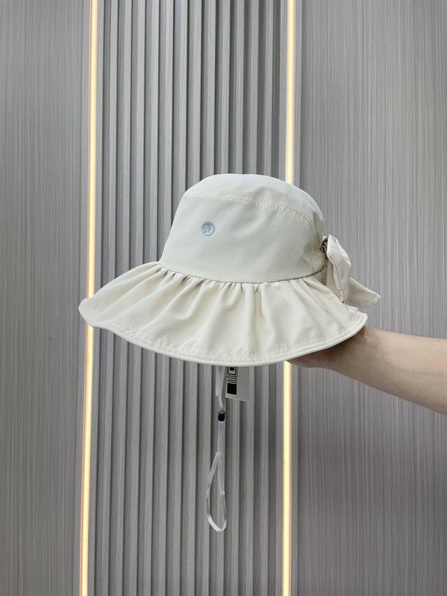 高端局，顶级uv速干面料，轻便到无重力！Lulu2024最新uv防紫外线大外沿蝴蝶结渔夫帽，大头围可折叠遮阳帽！上头如若无物，今夏戴着最舒服的一款渔夫帽！ 杭州