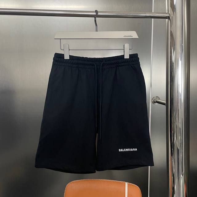 纯原臻品 顶级原版复刻 Balenciaga巴黎世家2024Ss新款印花休闲刺绣logo短裤 原版面料高版本高品质 网红明星同款 32支双牛肚a类棉360G面料 - 点击图像关闭