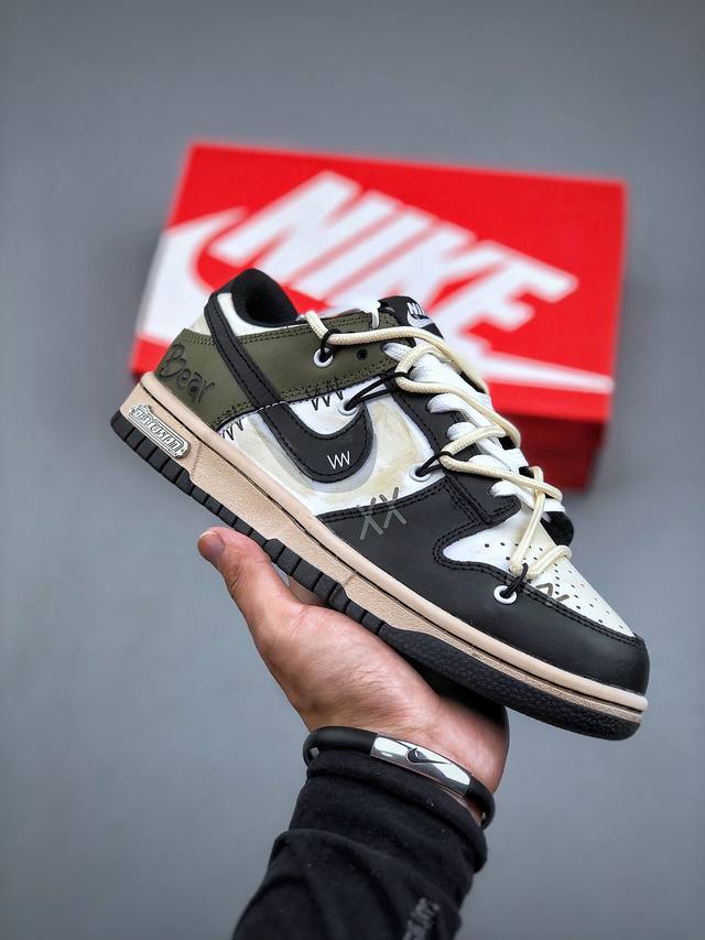 Z Nike Sb Dunk “绑带” 独家版型蒸餾加工帶來的是更好的视觉和脚感体验 清洁度 电绣工艺 皮料切割干净无任何毛边 细节完美 Dd1391 100