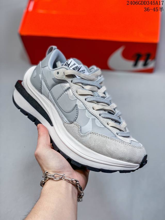 36-45公司级真标带半码 Nike 耐克 Vaporwaffle Sacai 时尚潮流 舒适耐磨 休闲防滑华夫跑鞋 06Gdd345A17