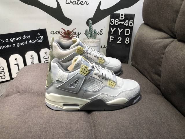 真标带半码 Air Jordan 4 Reteo Aj4乔4低帮实战运动篮球鞋 Yydf28