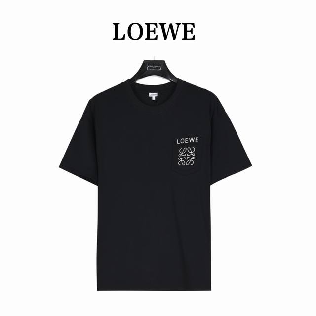 Loewe 罗意威 24Ss 假口袋立体浮雕3M反光徽标短袖t恤 Lw经典logo系列 今年夏日的风向标，可男可女的高级百搭款tee 客供高克重进口针织棉布料子