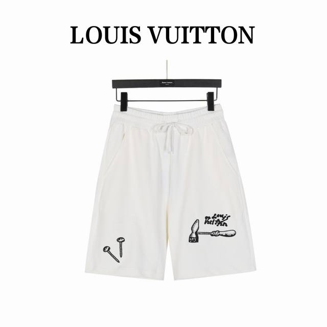 Louisvuitton 路易威登 锤子工具短裤 耗时1个半月终于出货 采用了32S双股400G的抓绒面料，光市场所有活性黑都是红光面料 所以我们自己定做了面料