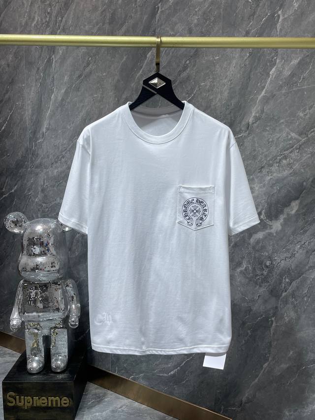 上新 Chrome Hearts 24Ss 高克重环保优质顶级面料 260G~270G Lasvegas城市限定经典马蹄短袖 进口胶浆印染！潮人必备单品！！ 专