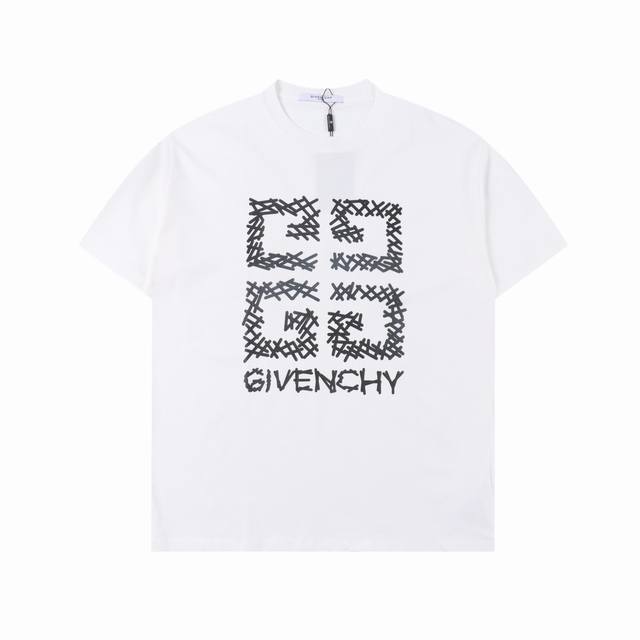 Givenchy 纪梵希 24Ss 创意4G印花logo短袖 Givenchy专柜同步t 面料采用32支双纱260高克重纯棉面料，纹理清晰，回弹性好，抗皱性强，